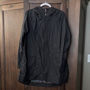 Cali Women’s Windbreaker Black Hooded Jacket XL